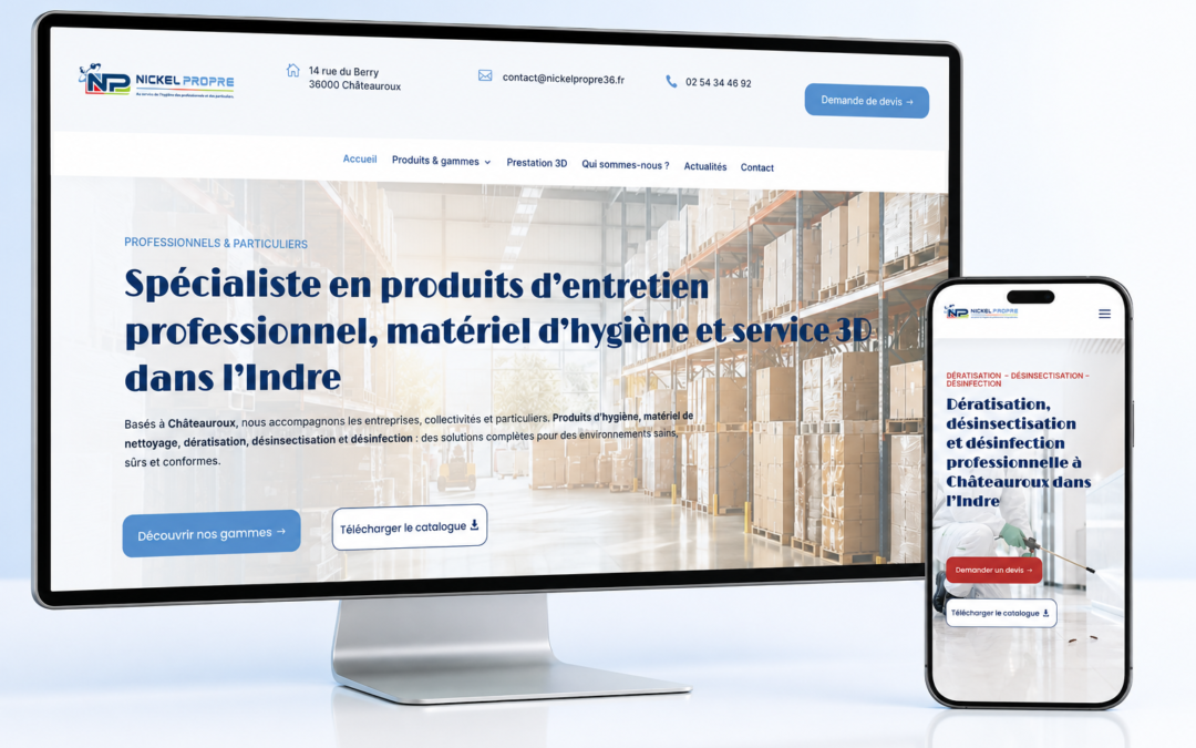 Refonte du site internet de Nickel Propre 36