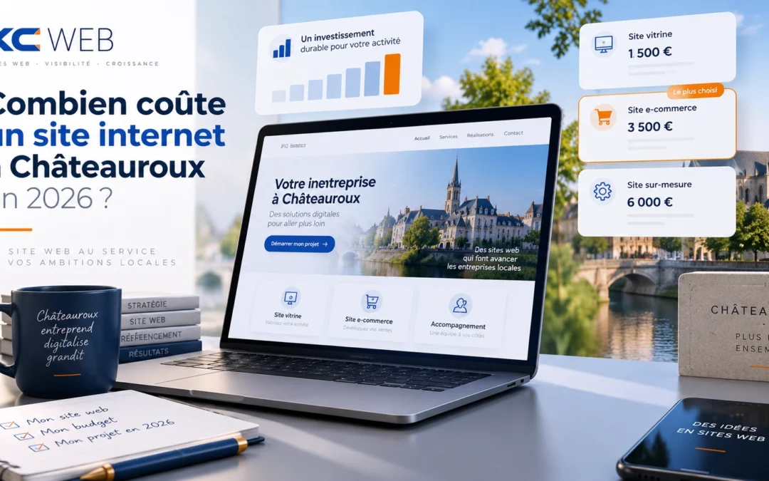 Combien coûte un site internet à Châteauroux en 2026 ?