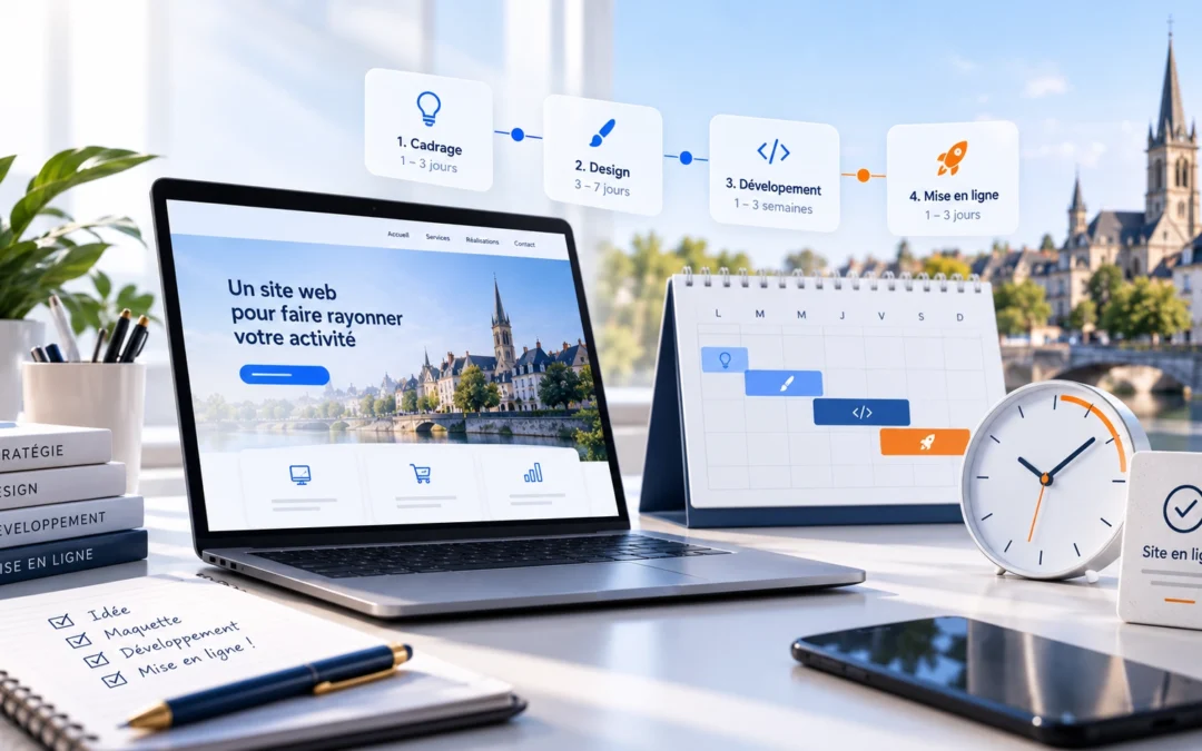 Combien de temps faut-il pour créer un site internet à Châteauroux ?