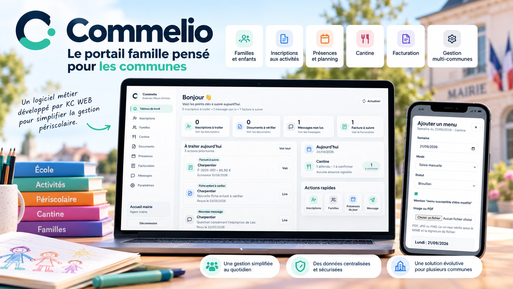 Commelio logiciel de gestion périscolaire pour les communes Commelio logiciel de gestion périscolaire pour les communes