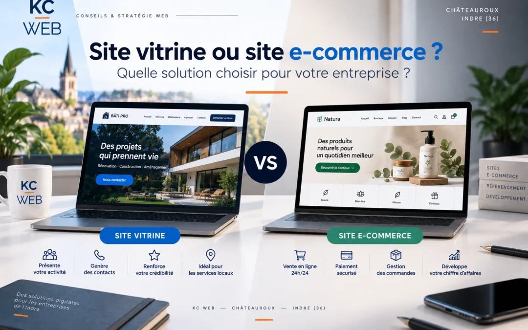 Site vitrine ou site e-commerce : que choisir pour votre entreprise ?